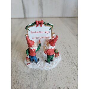 Production‎ days until Xmas elf sign Village accessory